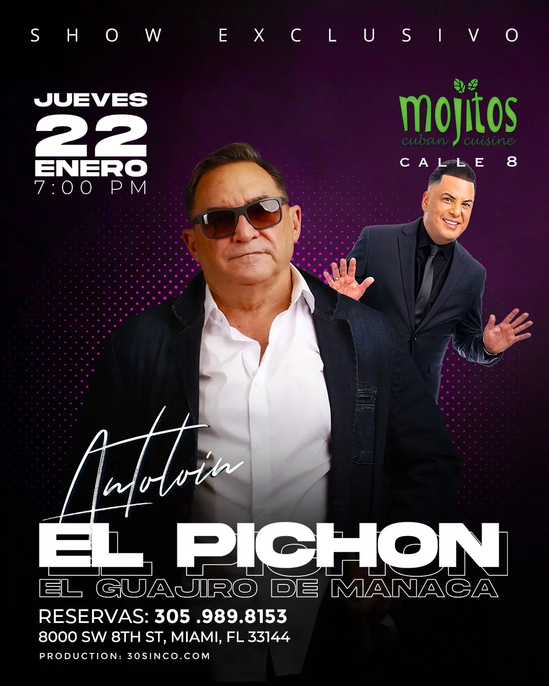 Show pasado en Mojitos Calle 8